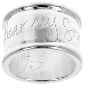 Hear My Soul Speak" band ring. From Shawn size 7.3